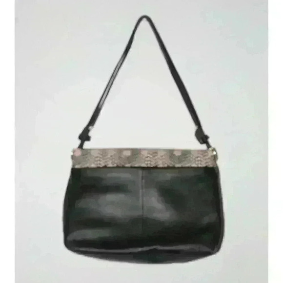 Vince Camuto Designer 100% Genuine Leather Handbag, Black and Pink Handbag - Picture 2 of 9